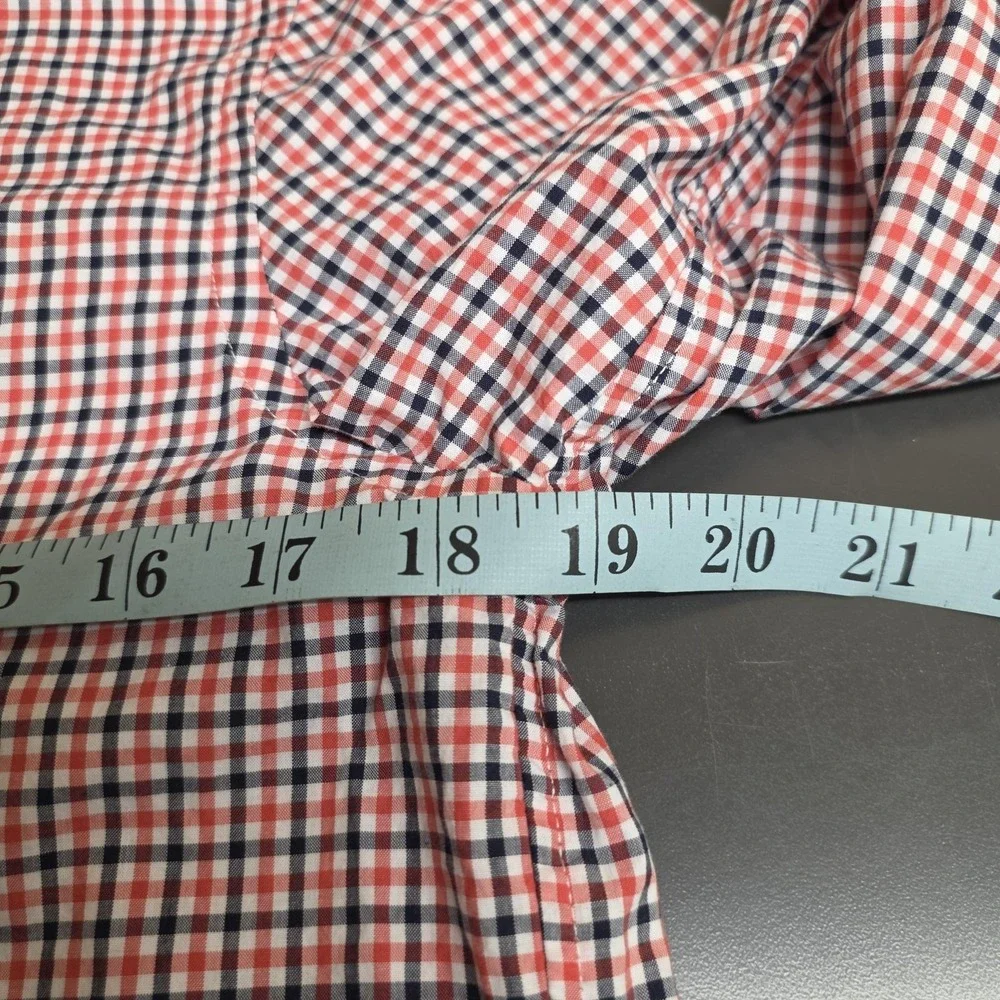 Ralph Lauren Shirt Boys Large 14-16 Red Preppy Gingham Button Down Long Sleeve